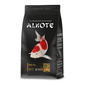 Alkote Fischfutter Profi Mix, 3kg Packung mit Koi Karpfen Abbildung.