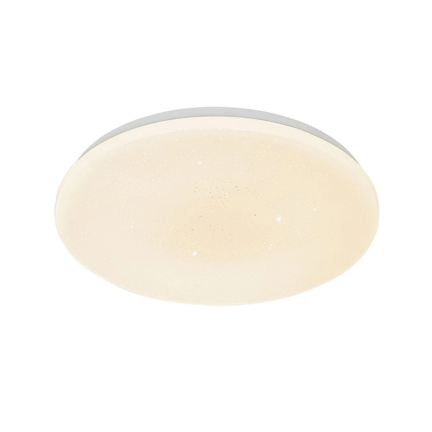 QAZQA Smarte Deckenleuchte Weiß 38 cm Sterneffekt inkl  LED mit Fernbedienung Extrema