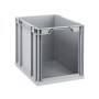 Graue PROREGAL Eurobox NextGen Store mit offener Front, 30 Liter, für Lagerung und Transport.