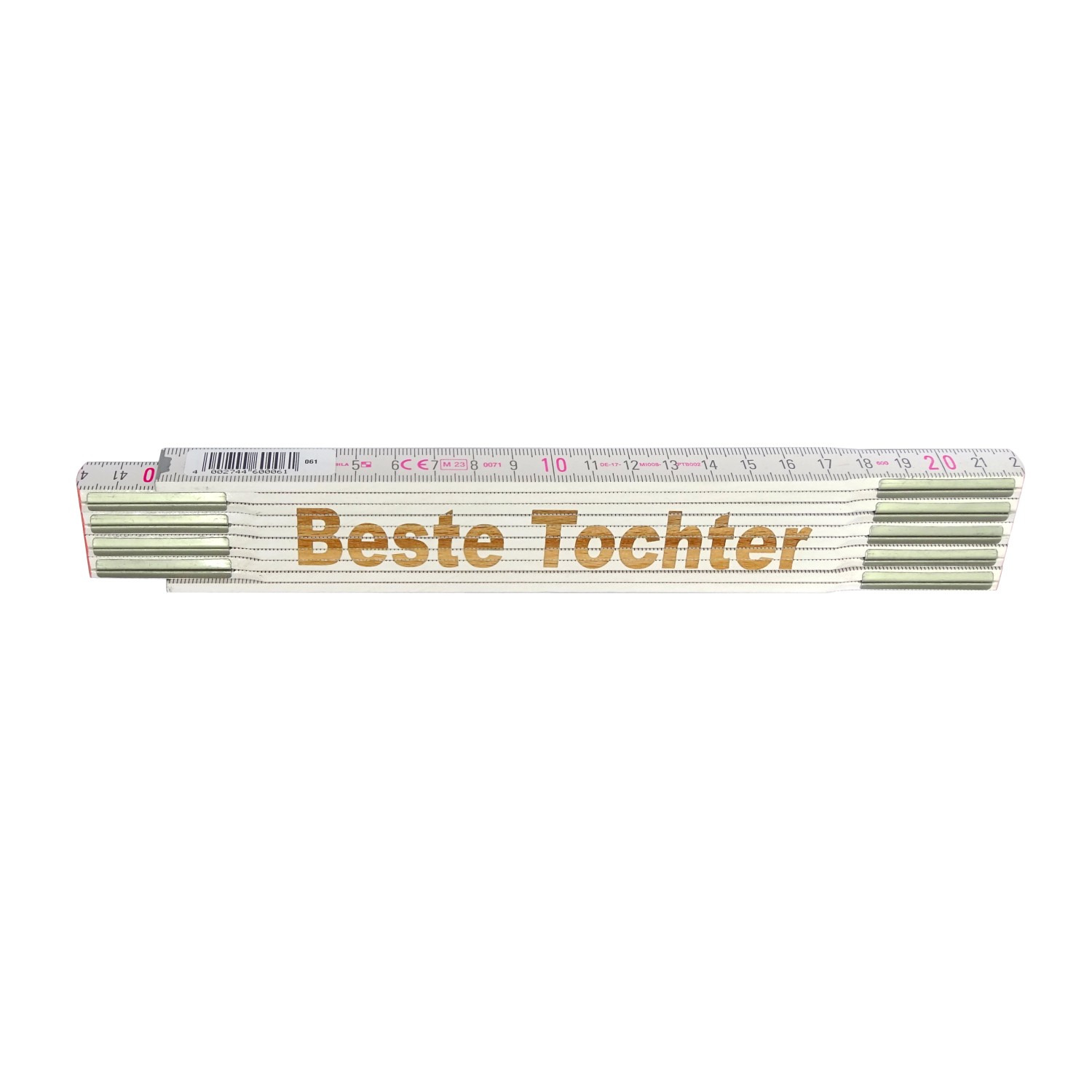 Stabila Zollstock mit Lasergravur Beste Tochter 2 m