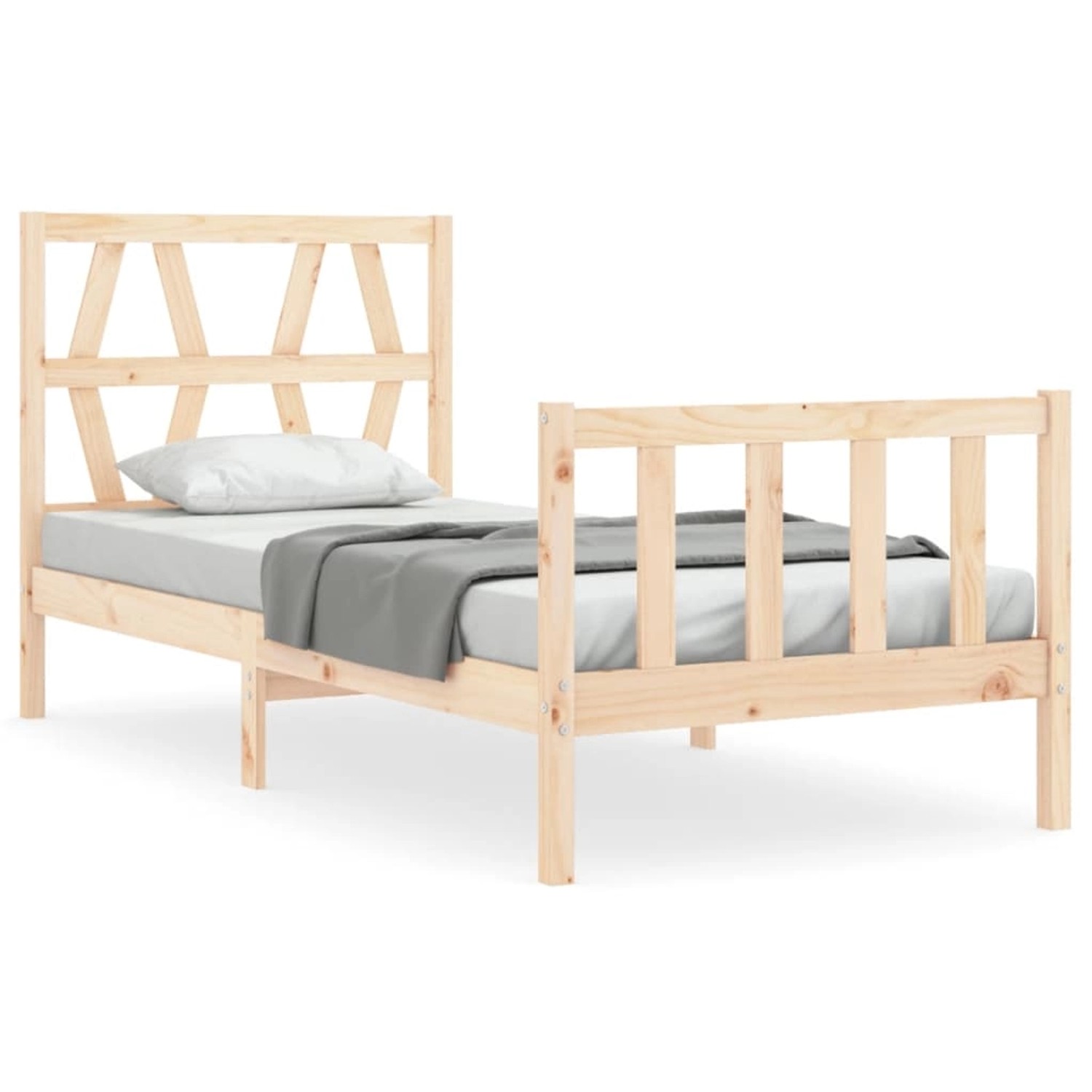 vidaXL Massivholzbett ohne Matratze 100x200 cm Kiefernholz 3192481 günstig online kaufen