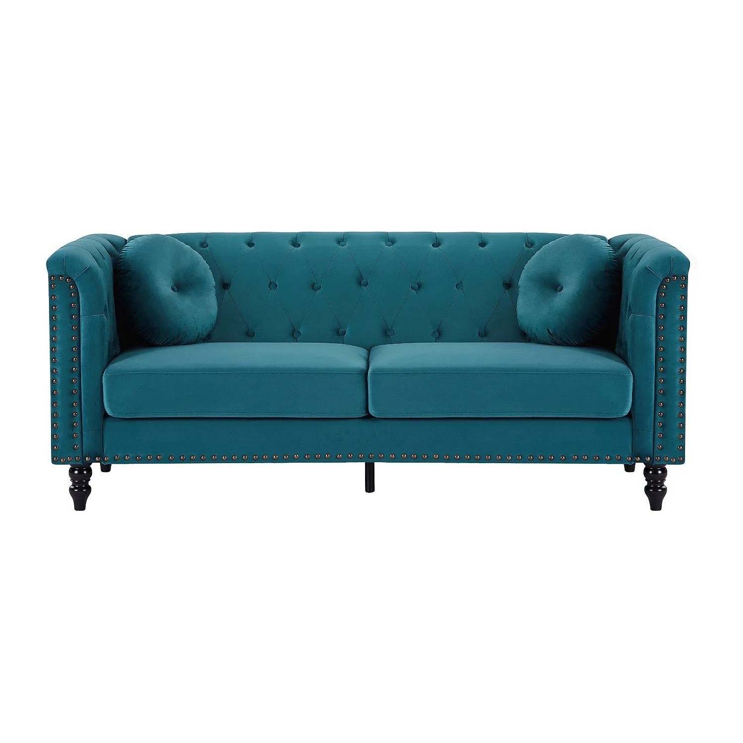 Vente-unique Sofa Ohne Schlafmöglichkeit Turner Blaugrün 190 cm