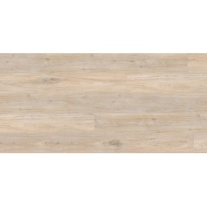 Helles Laminat in Holzoptik Hickory. Pflegeleicht und für Fußbodenheizung geeignet.