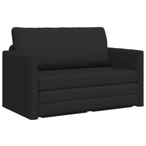 vidaXL Klappsofa Bett Schwarz 124 x 71 x 78 cm Stoff 42030514