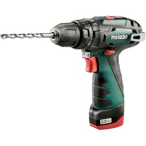 Metabo Akku-Schlagbohrschrauber PowerMaxx SB Basic mit Akku und Bohrer.