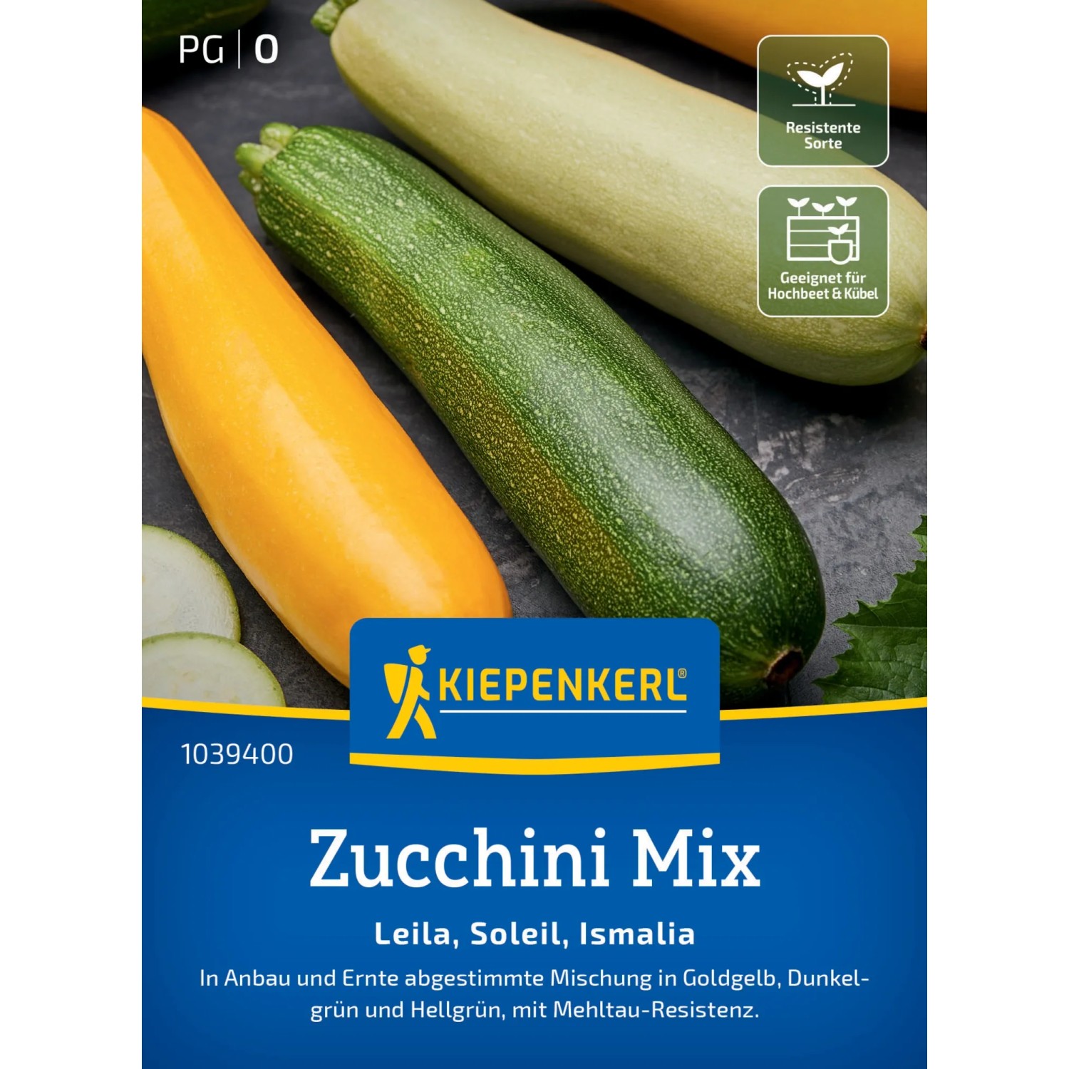 Kiepenkerl Zucchini Mix "Leila Soleil Ismalia" F1-Hybride