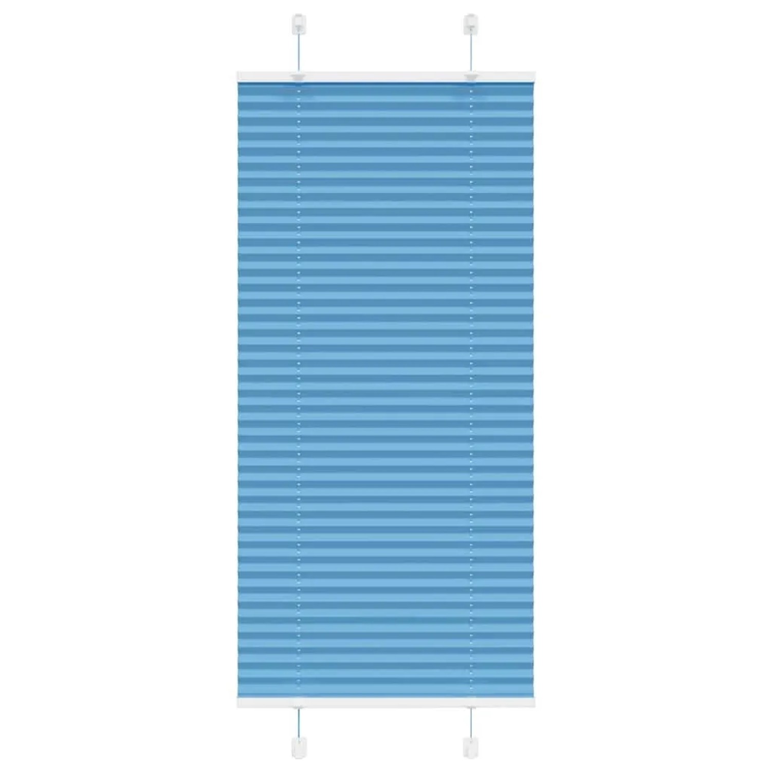 vidaXL Plissee Blau 60x150 cm Stoffbreite 59,4 cm Polyester 4015186 günstig online kaufen