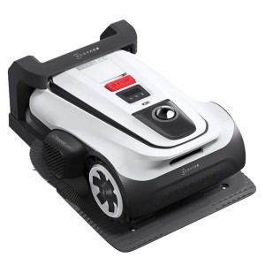ECOVACS Mähroboter GOAT A1600 mit Ladestation, weiß/schwarz. Intelligenter Rasenmäher für bis zu 400 m².