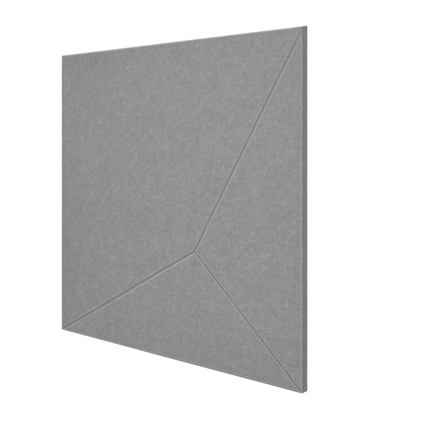 Platin-graues Jangal Wandpaneel Modular Wall Geometric 52x52 cm mit markantem geometrischem Muster für Wandgestaltung.