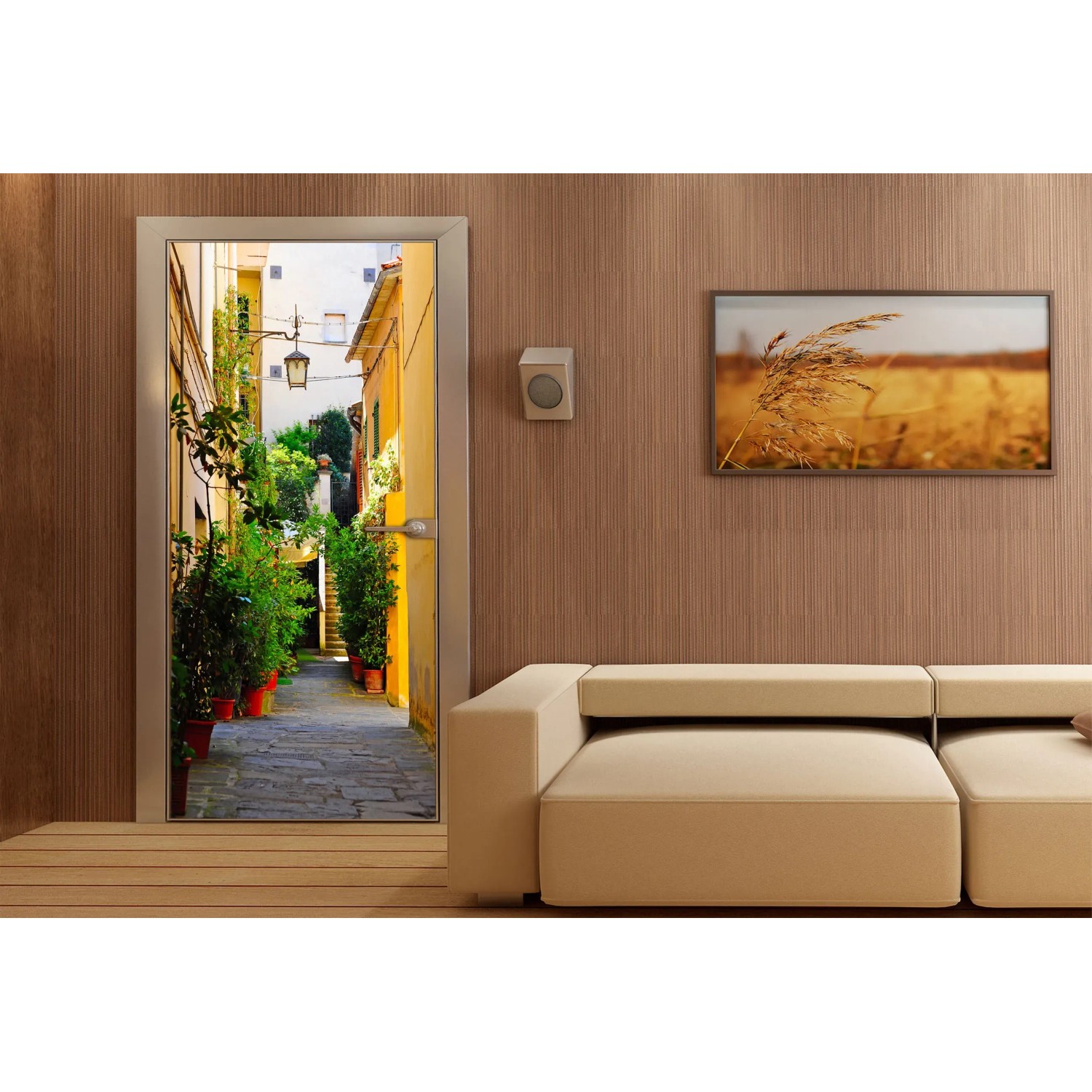 Party-Discount Wand-Deko 'Hollywood Stadtblick' – 1,2 X 12,2 M, PVC, Für Raumgestaltung & Partys