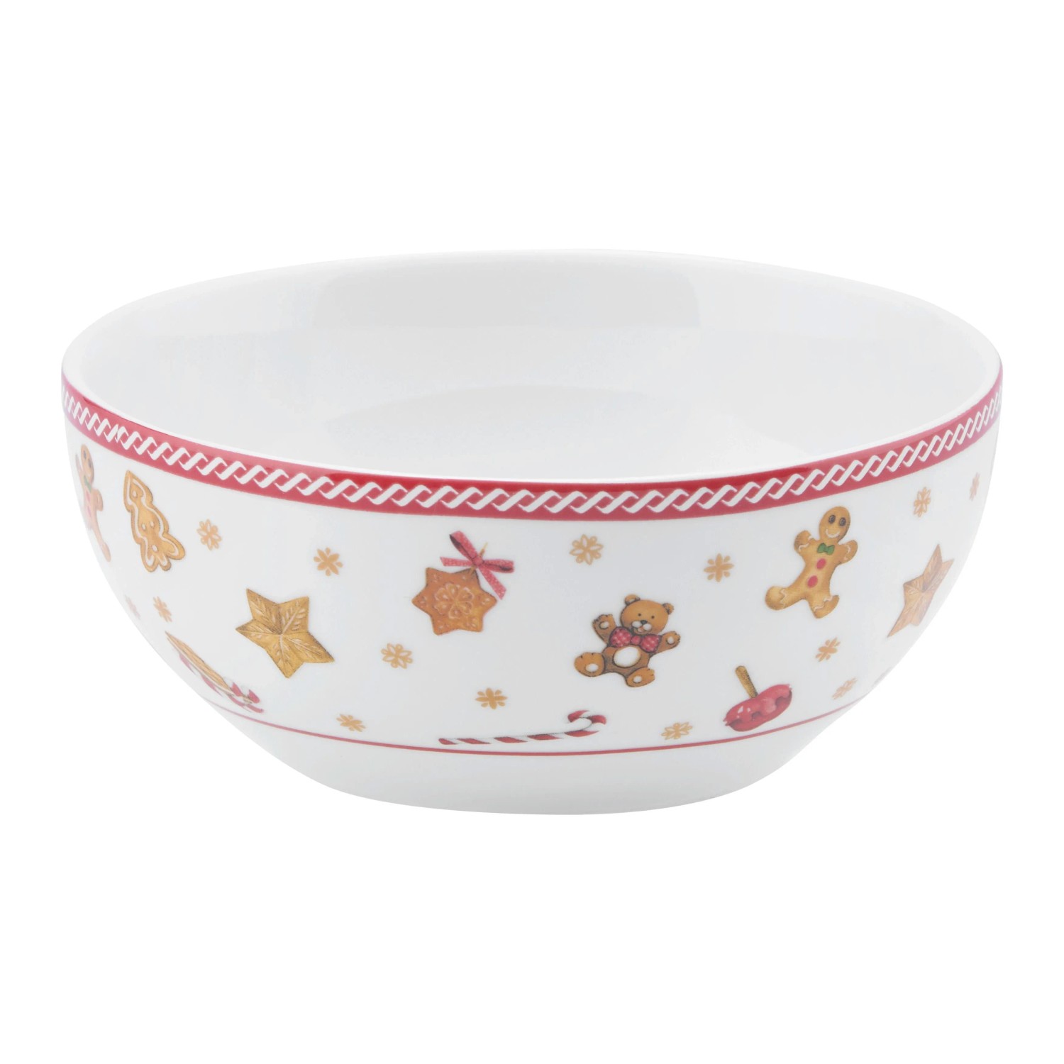 Mömax Müslischale XMAS-Ginger Rot/Weiß Ø ca. 15cm