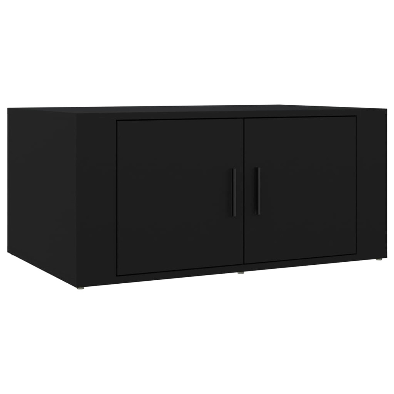 Vidaxl Couchtisch Schwarz 80x50x36 Cm Holzwerkstoff günstig online kaufen