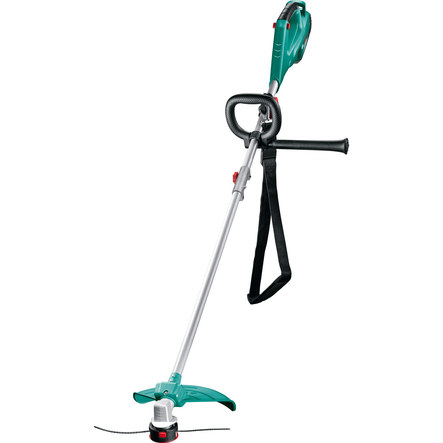 Bosch AFS 23-37 Elektro-Rasentrimmer mit Tragegurt, ideal für Rasen und Wildwuchs.