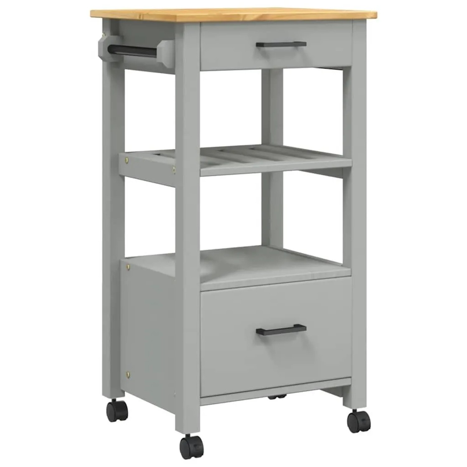 vidaXL Küchenwagen MONZA 48x40x88,5 cm Massivholz Kiefer 376086