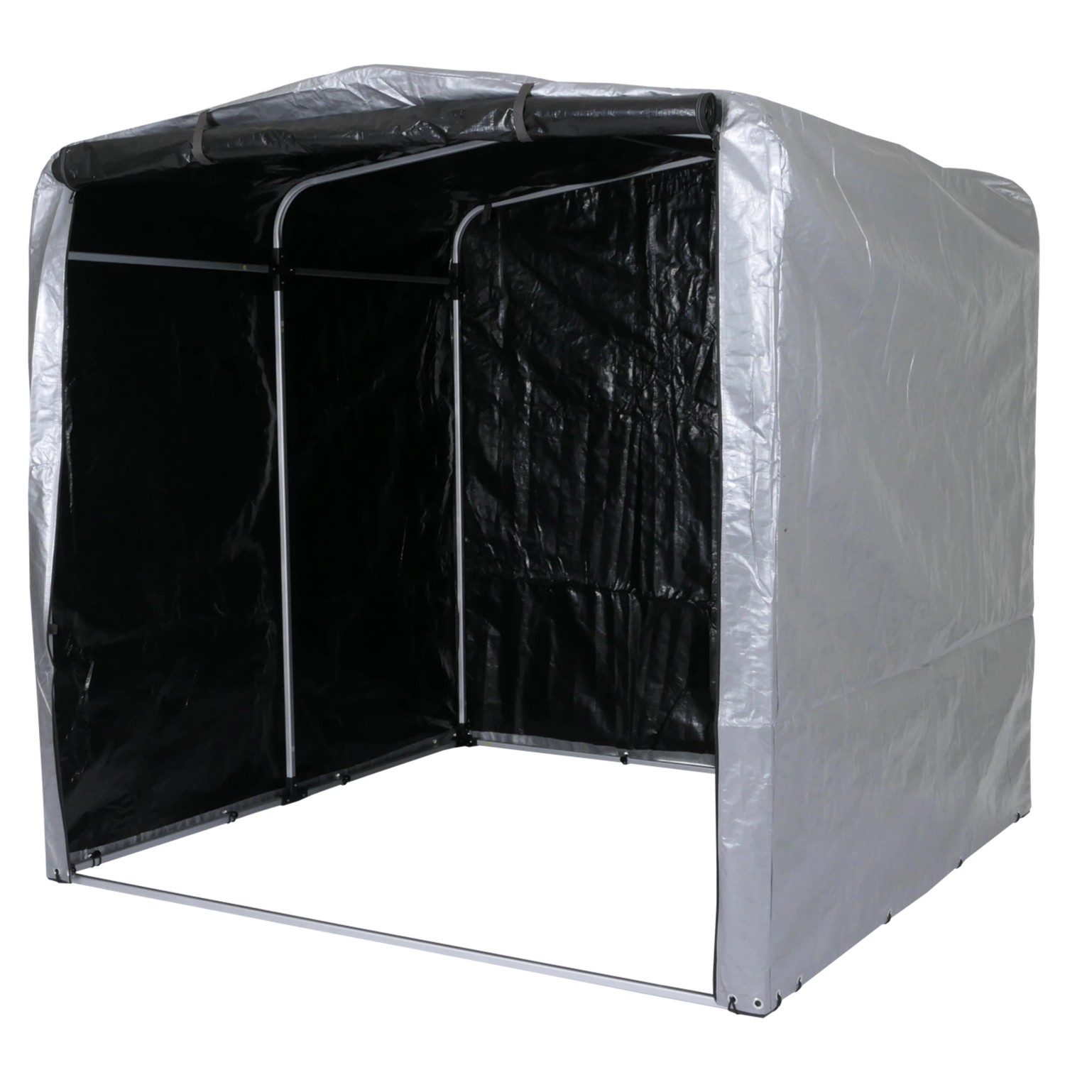 MCW Fahrradgarage N61 201x201x201cm Silber günstig online kaufen
