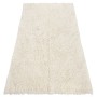 Beiger RugsX Flokati Wollteppich, 170x240 cm. Flauschiger Teppich für Wohnräume.