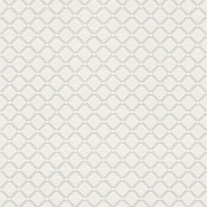 Überstreichbare Vliestapete mit geometrischem Rautenmuster in Creme/Weiß. Tadessi Tapete Grafik Mauro M1 No 3591.