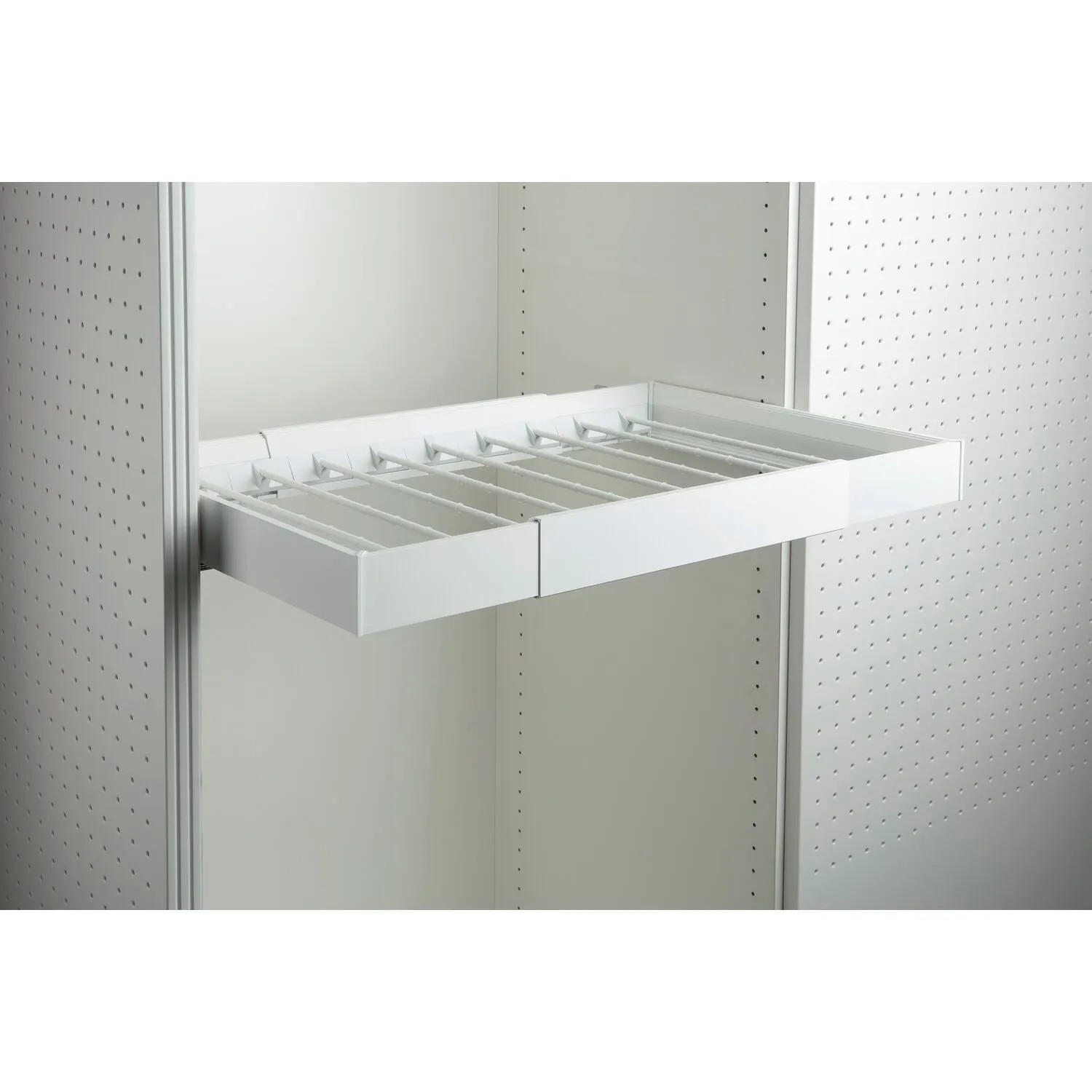 Servetto Seitenleisten Papillon für Auszugsrahmen Aluminium Weiß