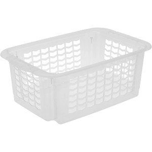 Transparenter Dreh-Stapelkorb M für Vorratsdosen und mehr, stapelbar und platzsparend.