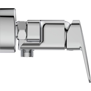 Ideal Standard Ceraplan Brausearmatur, Chrom, Aufputz-Montage, Detailansicht.