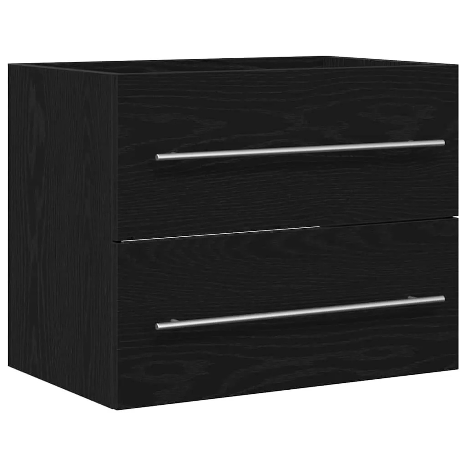 vidaXL Waschbeckenunterschrank Schwarz Eichen-Optik 60x38,5x48 cm 862028 günstig online kaufen