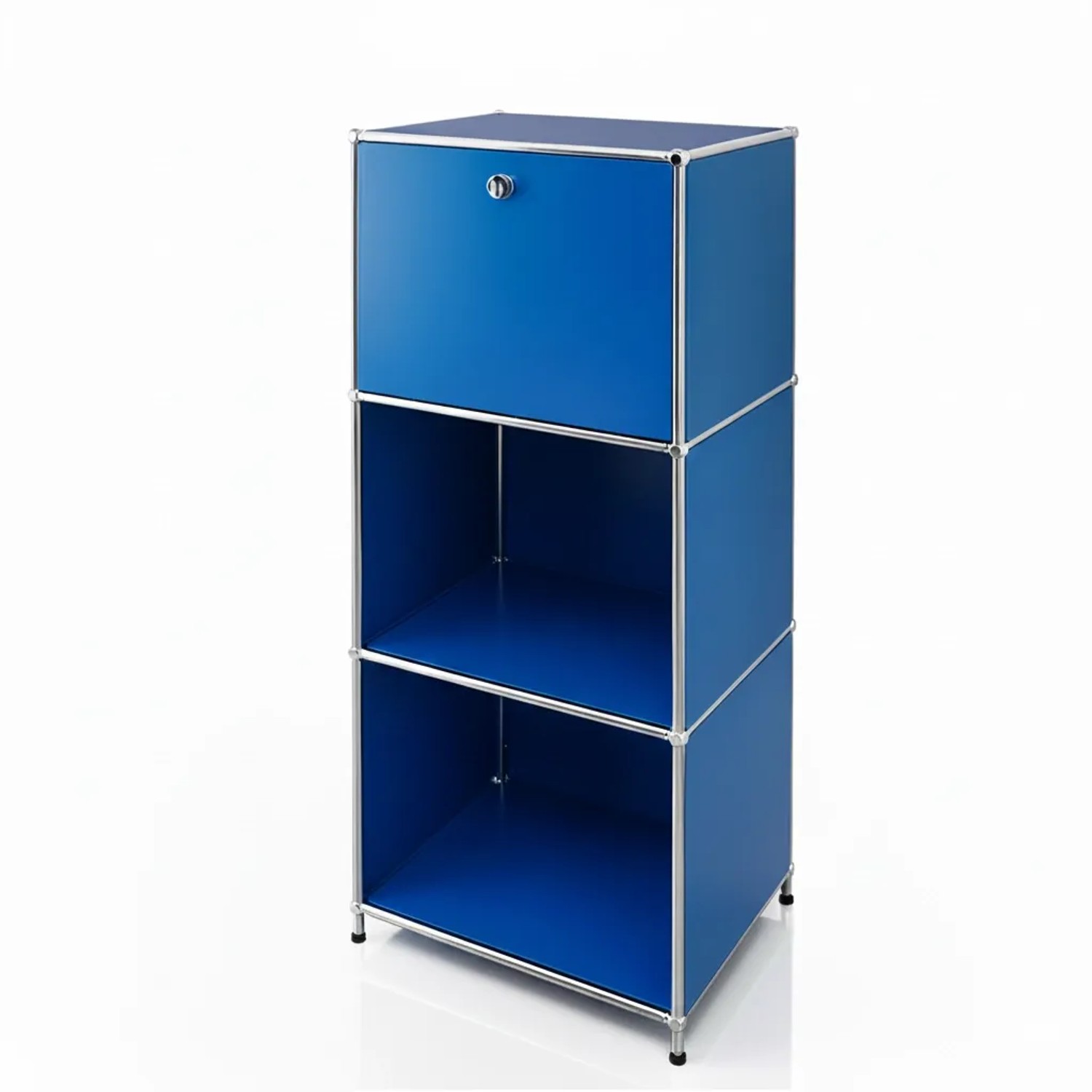 Floordirekt Metallregal Concept Epure MK-107 4 Ebenen 50 x 40 x 121 cm Blau