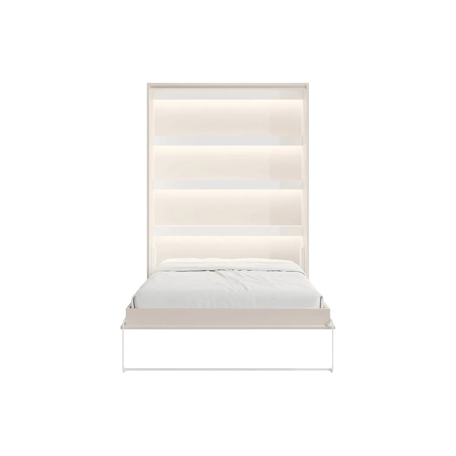 Vente-unique Schrankbett Rapili Beige 159 cm