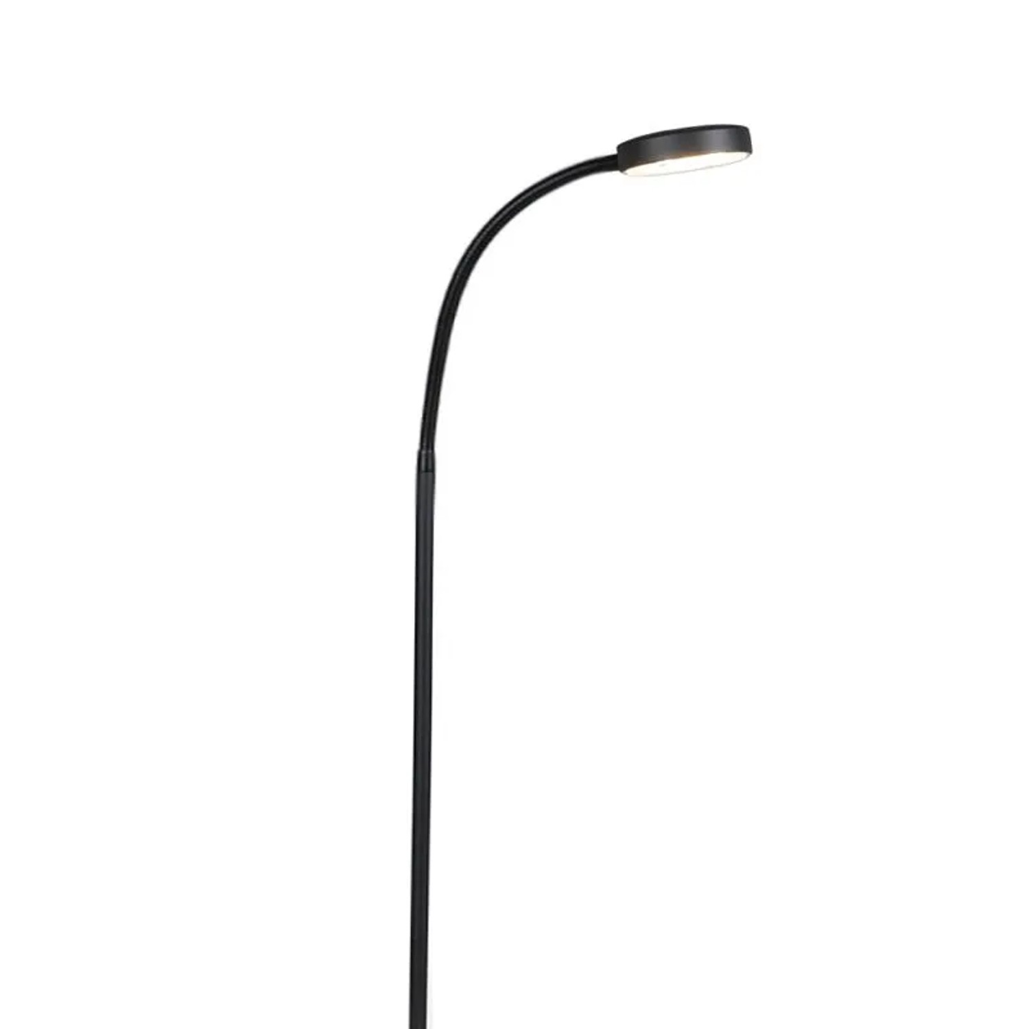 QAZQA Moderne Stehlampe Schwarz inkl  LED Trax