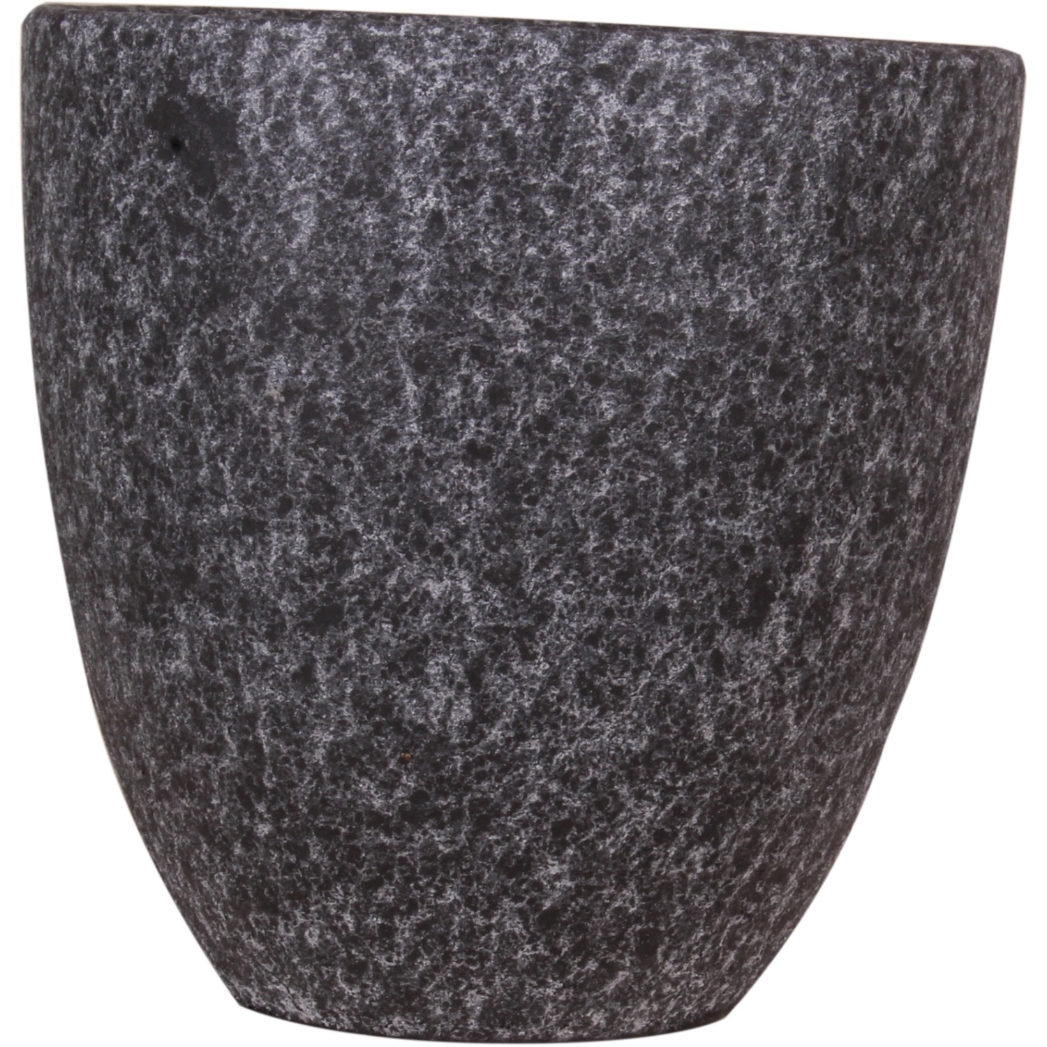 Keramik-Übertopf Vulcano Ø 20 cm x 20,5 cm Dunkelgrau