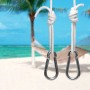 AMANKA Hängematten Befestigung Set mit Karabiner und Seilen bis 160kg