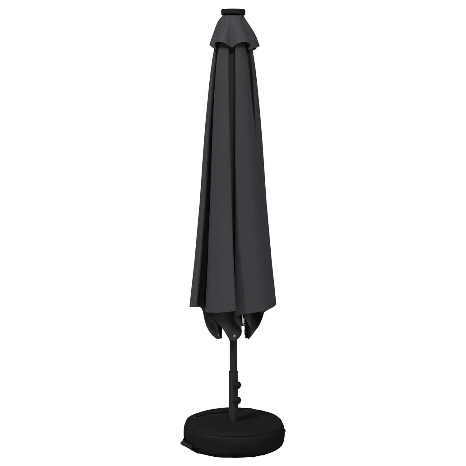 vidaXL Gartenparasol mit LED-Lichtern und Sockel 300 x 300 cm 42036269