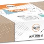 CREATE! by OBI DIY Farb-Set Blaugrün, Karton mit Farbe, Pinsel, Kreppband und Anleitung.