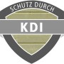 Karibu Pool: Logo für chromfreie Kesseldruckimprägnierung (KDI) zum Schutz des Holzpools.
