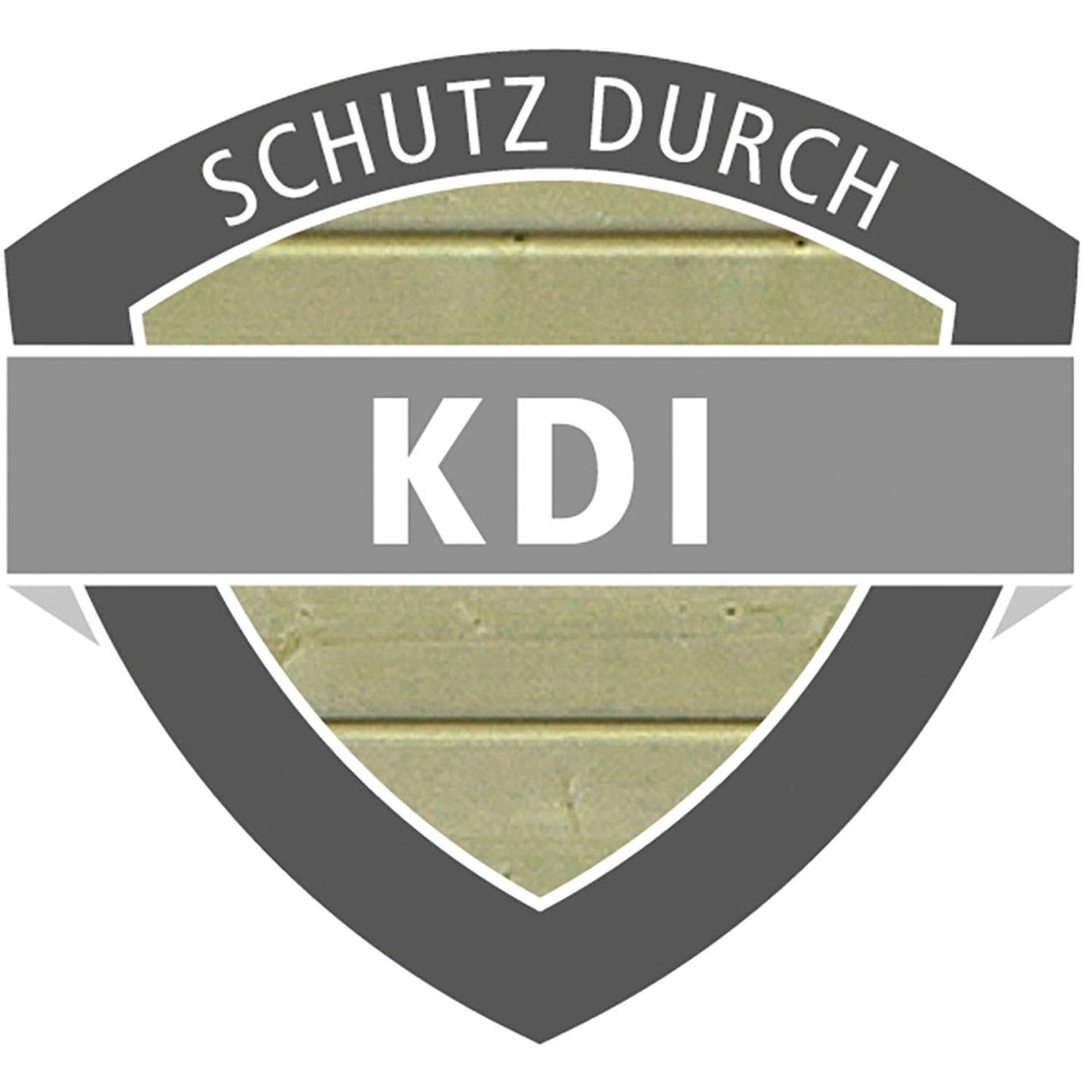Karibu Pool: Logo für chromfreie Kesseldruckimprägnierung (KDI) zum Schutz des Holzpools.