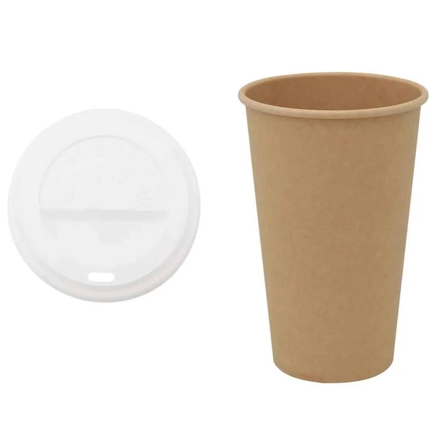 DELUKE Pappbecher Braun 1000 Stück Mit Deckel 400ml Einwegbecher Getränkebecher Pappe Becher Einweg Kaffeebecher Teebecher Partybecher