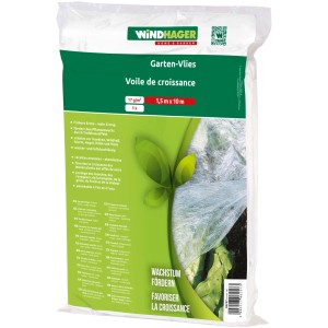 Windhager Garten-Vlies Basic, 10 m x 1,5 m, zum Schutz von Pflanzen vor Frost und Schädlingen.