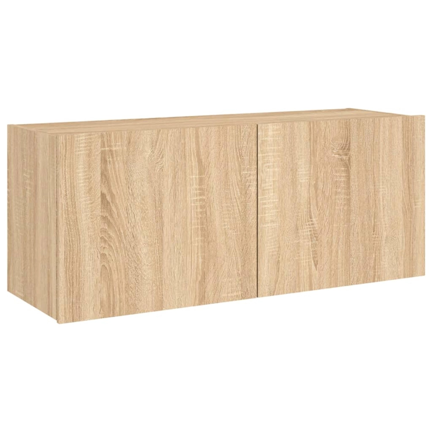 vidaXL TV-Wandschrank mit LED-Leuchten Sonoma-Eiche 100x35x41 cm 837325 günstig online kaufen