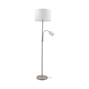 Lindby Stehlampe Jaileen 10035303 Modern in Weiß aus Metall 2-flammig E27 Wohnzimmerleuchte
