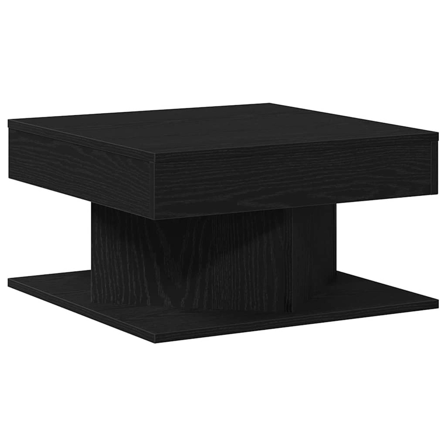 vidaXL Couchtisch Schwarz Eichen-Optik 57 x 57 x 30 cm Holzwerkstoff 862665 günstig online kaufen