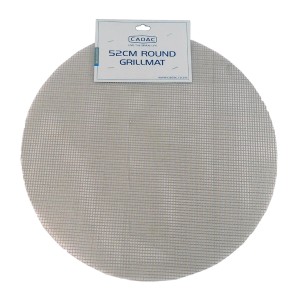 CADAC Grillmatte, 52 cm, rund, für Camping und Grillen ohne Öl, antihaftbeschichtet und leicht zu reinigen.