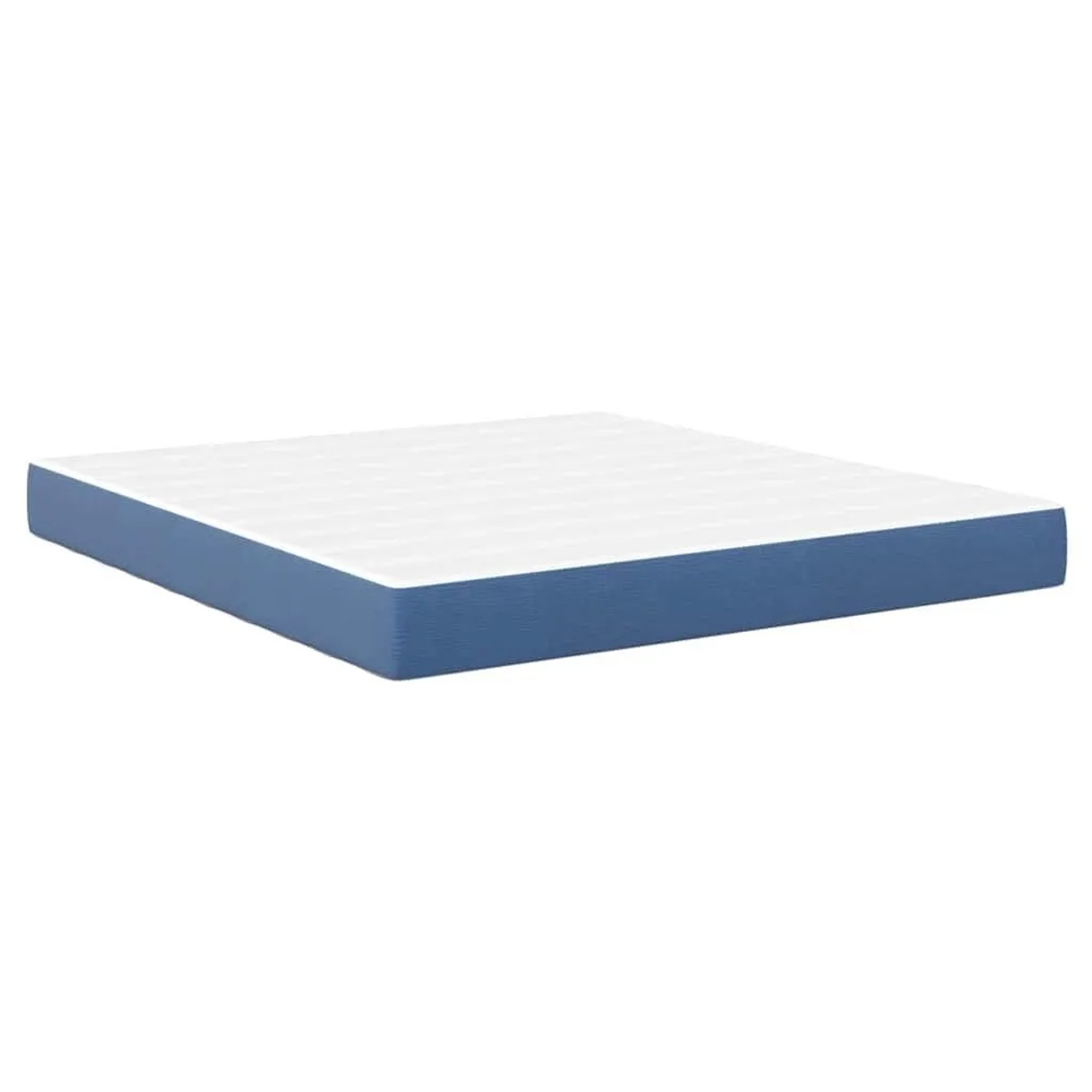 vidaXL Bettmatratze mit Matratze Blau 180 x 200 cm Stoff 42008304