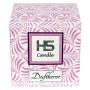HS Candle Duftkerze Weihnachten Lila Bonbon im floral gemusterten Karton.