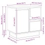 vidaXL Nachttisch Eiche Handwerklich 50 x 34,5 x 50 cm Holzwerkstoff 869592_12