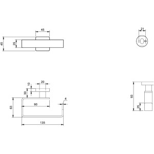 Villeroy & Boch Elements Striking Toilettenpapierhalter Zur Wandmontage Eckiger WC-Papierhalter Messing Matt Black
