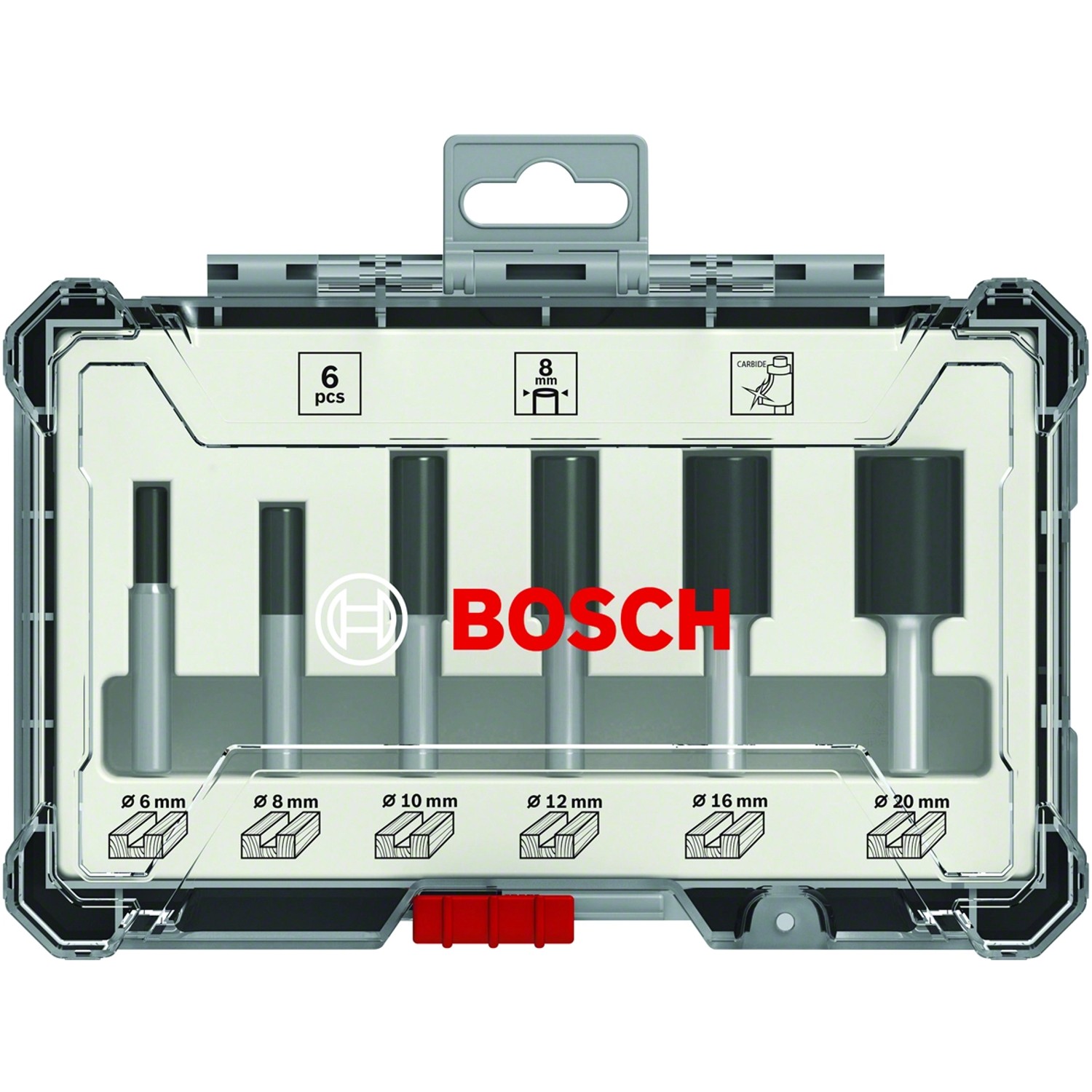 Bosch Nutfräser Set 8 mm Schaft 6-teilig günstig online kaufen