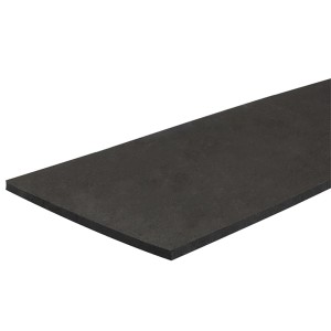 Schwarzer Wagner Vibrationsdämpfer EH 1910, 10x100 cm, aus elastischem Kunststoff für Geräte.