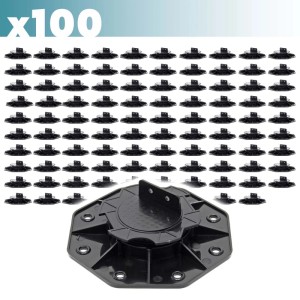 Xpotool Set 100X Stelzlager Terrassen 2700Kg 18-28Mm Stellfüße Höhenverstellbar