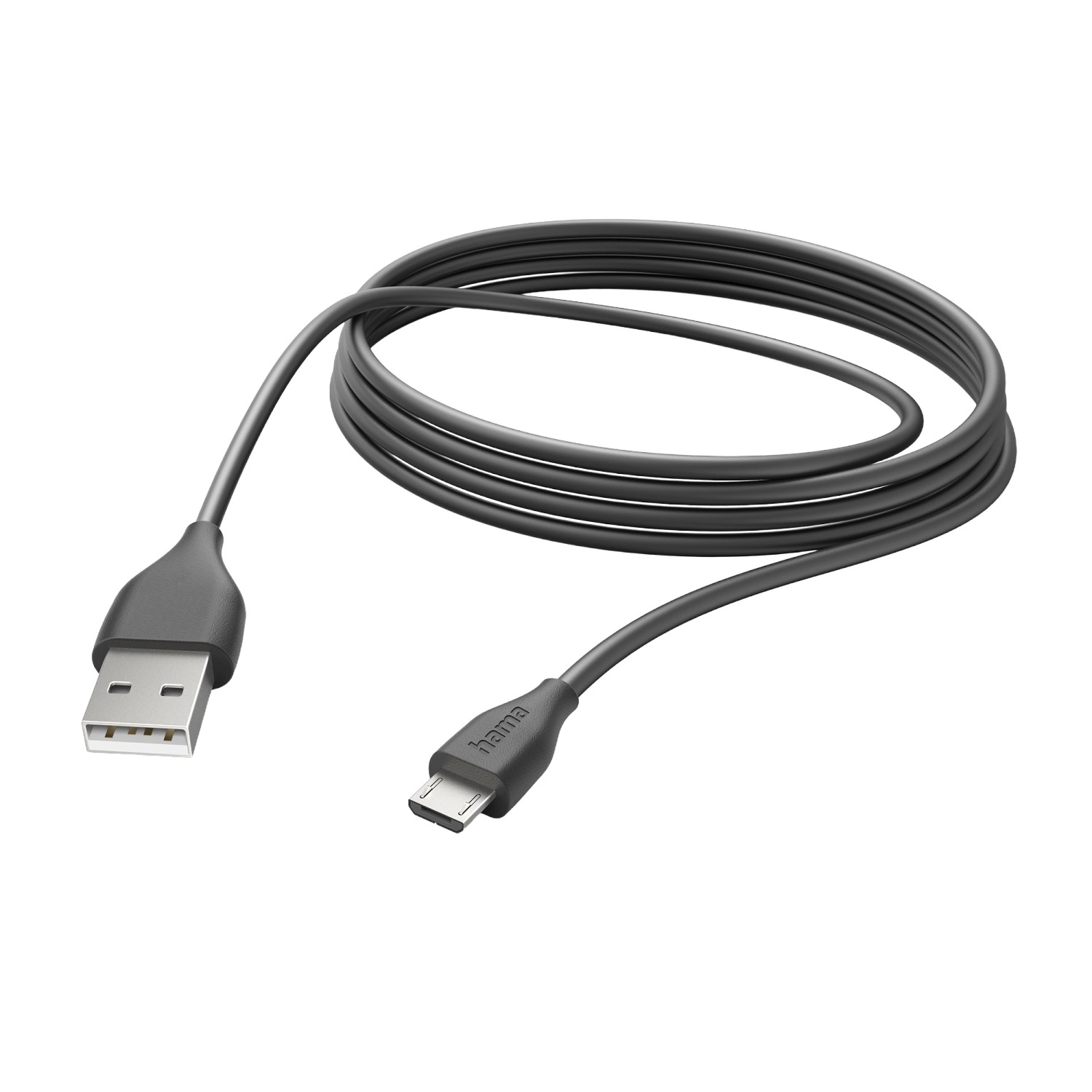 Image of Hama Ladekabel USB-A Micro-USB 3 m Schwarz