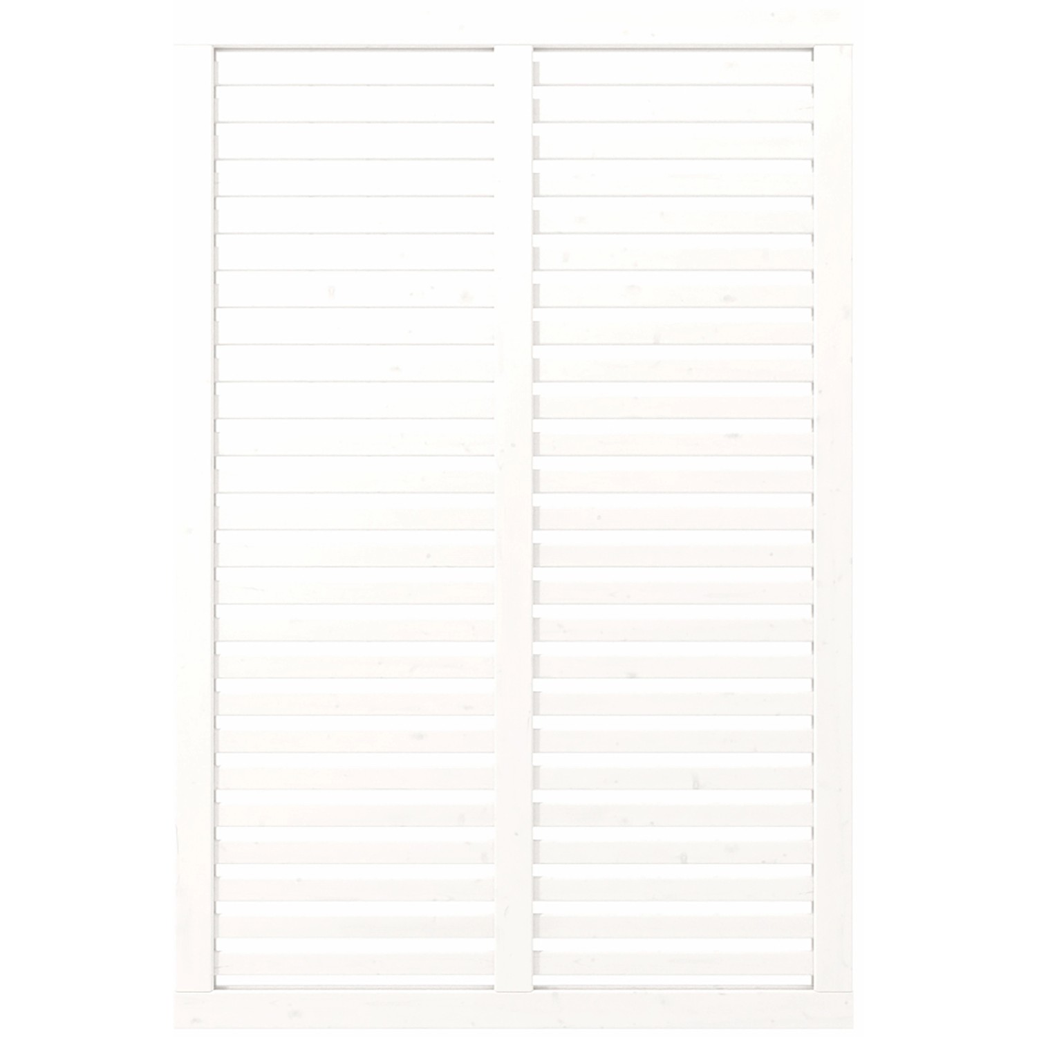 Sichtschutzzaun Harmoni Nadelholz Weiß 120 cm x 180 cm günstig online kaufen