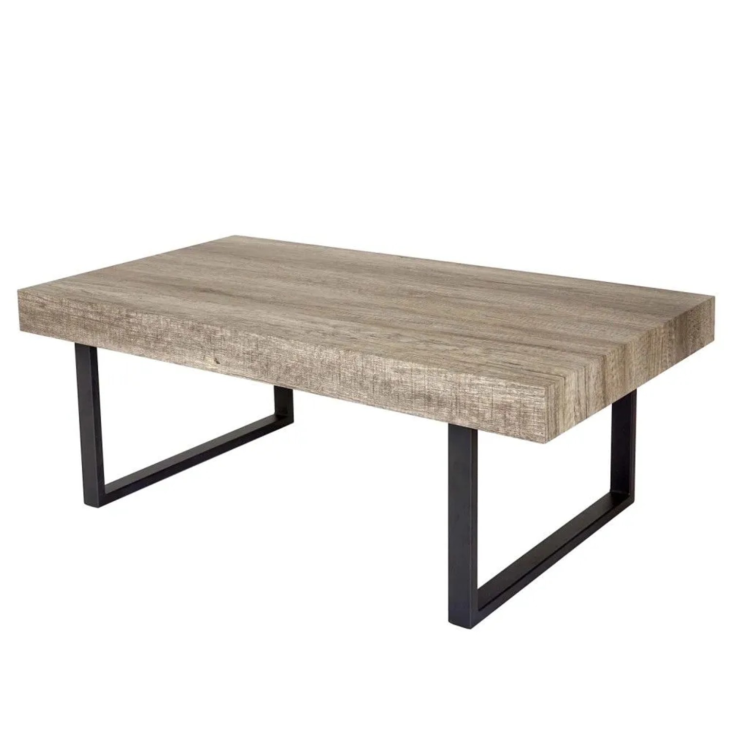 MCW Couchtisch Genk T576 Wildeiche Dunkle Metall-Füße